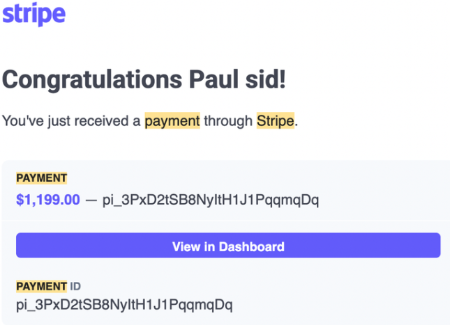 Payment Proof 6